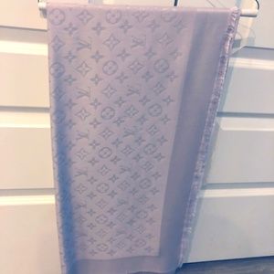 NEW Louis Vuitton Monogram Shawl Scarf - Lavender